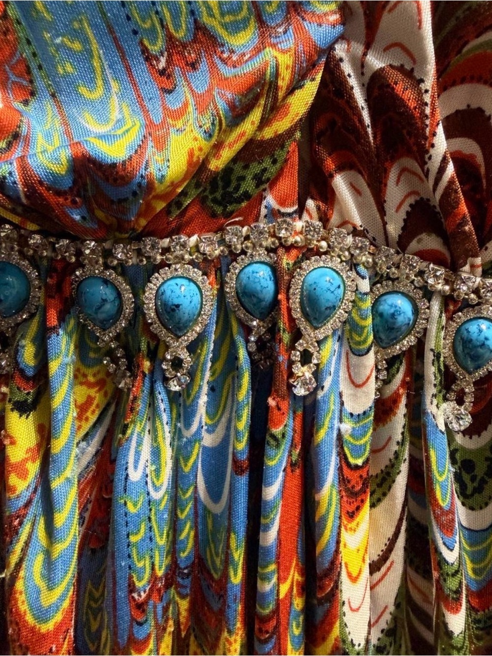 Sky Brand Multicolor Beaded-Waist Maxi top - Picture 4 of 9